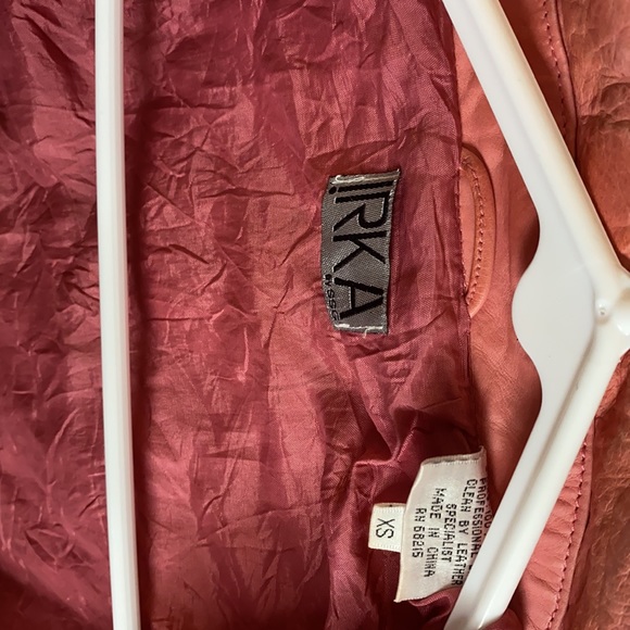 Pink vintage leather jacket - Picture 4 of 4